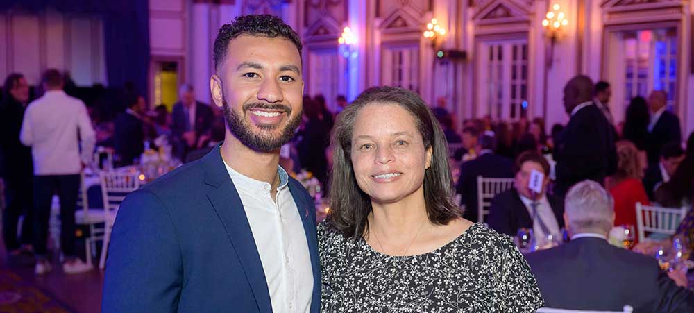 Noah-and-Intercept-mother Clinical specialist, Noah and Jack's mother at Spring Celebration gala