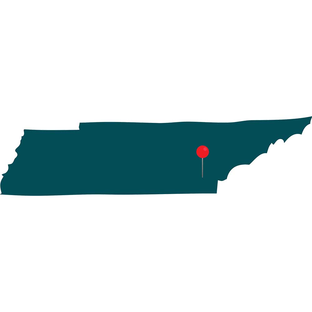 east-tenn state of Tennessee graphic focusing on East Tennessee