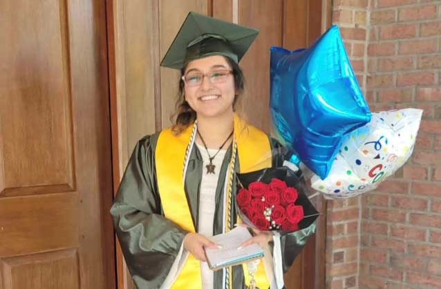 Jimena-1 Jimena, LifeSet Scholar, at high school graduation