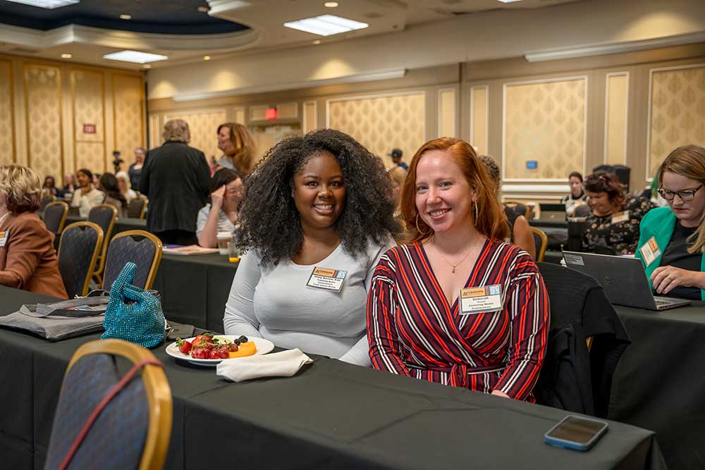 Achieving_Success_2023-01 Presenters Ivory Bennett (left) and Deborah Denzel (right) from Fostering Media Connections