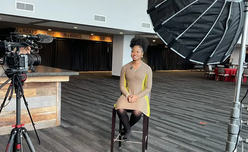 LifeSet participant Diamond LifeSet participant, Diamond sitting down for interview