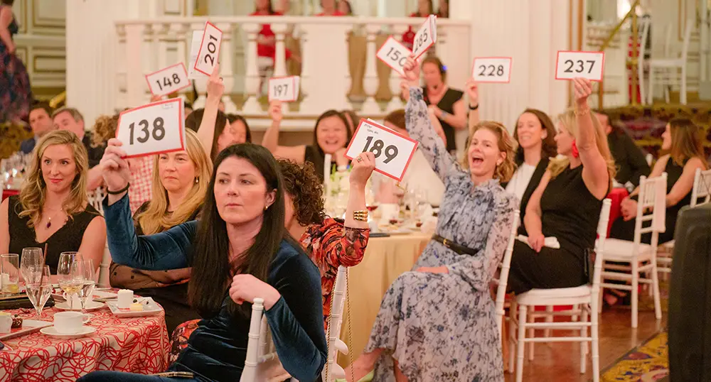 Red Kite Nite Auction 2024 guests during the auction