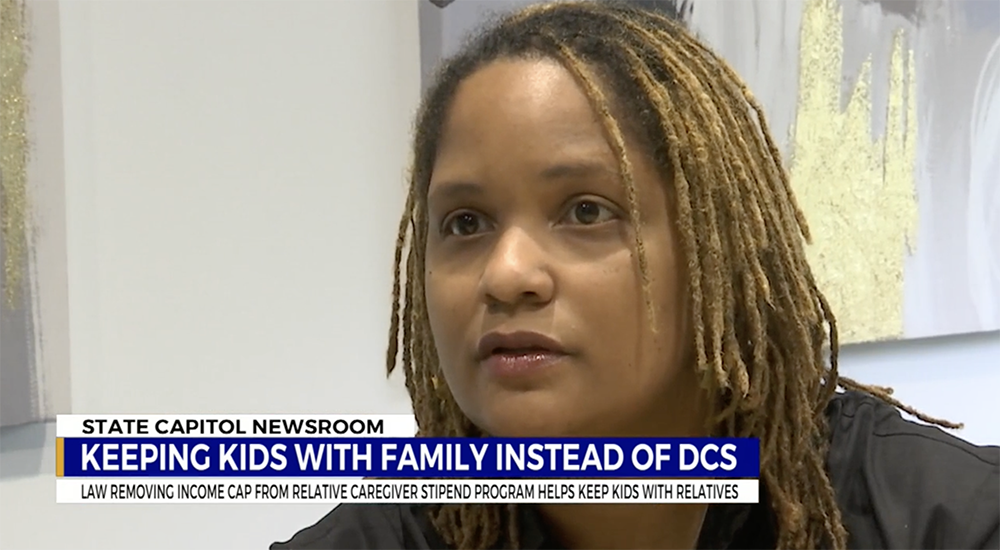 WKRN-News-2-nvesting-in-kinship-placements Youth Villages staff Kori Caldwell sits down for an interview