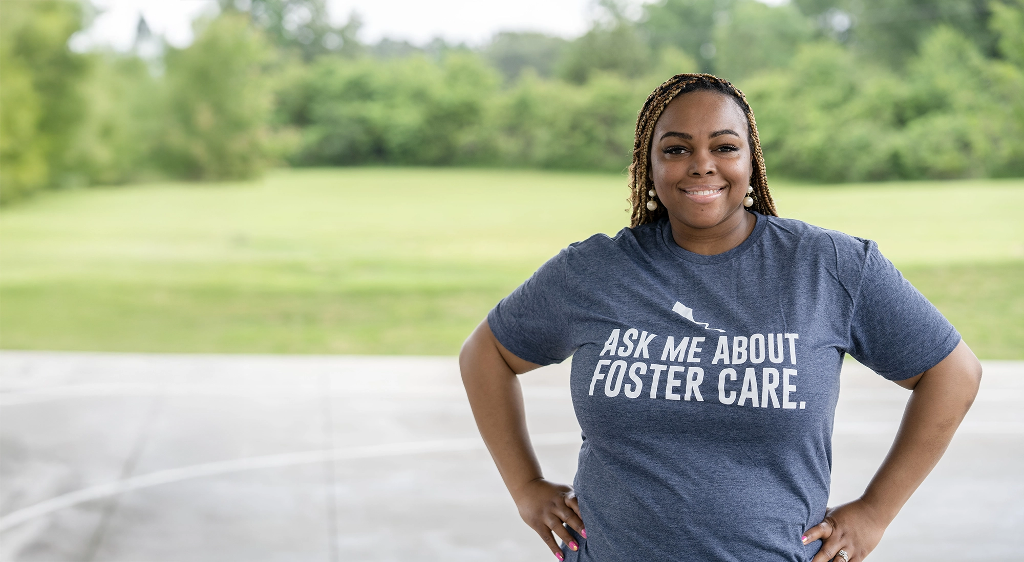 Tiffany-Foster-Care Youth Villages Foster care employee posing for photo