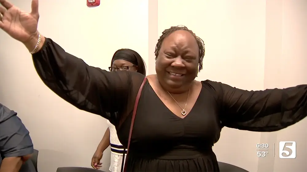 foster mother, Donna Neal, retirement party