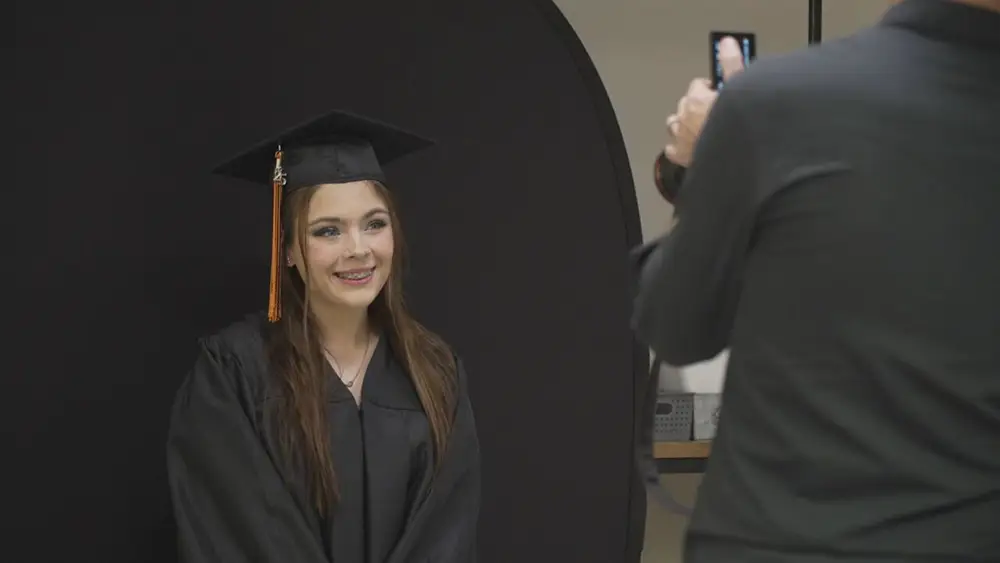 News Channel 5 Nashville Graduation Foster youth celebrating graduation with a photo