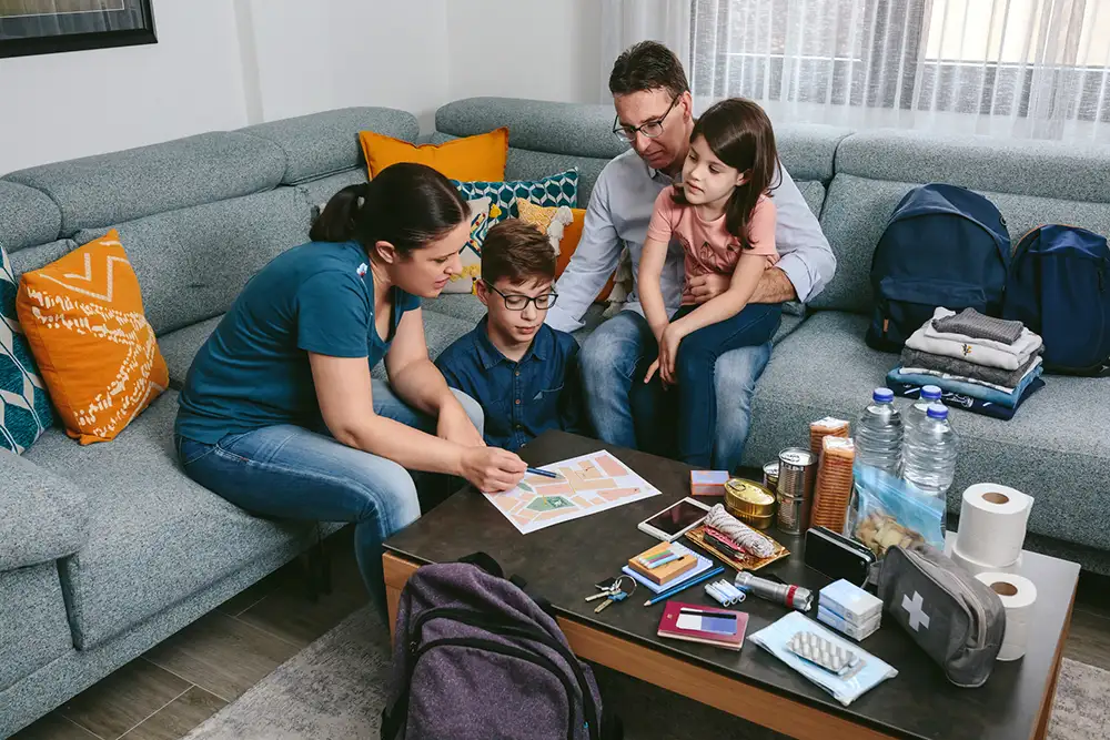 YV25-Goal Setting family sitting in living room