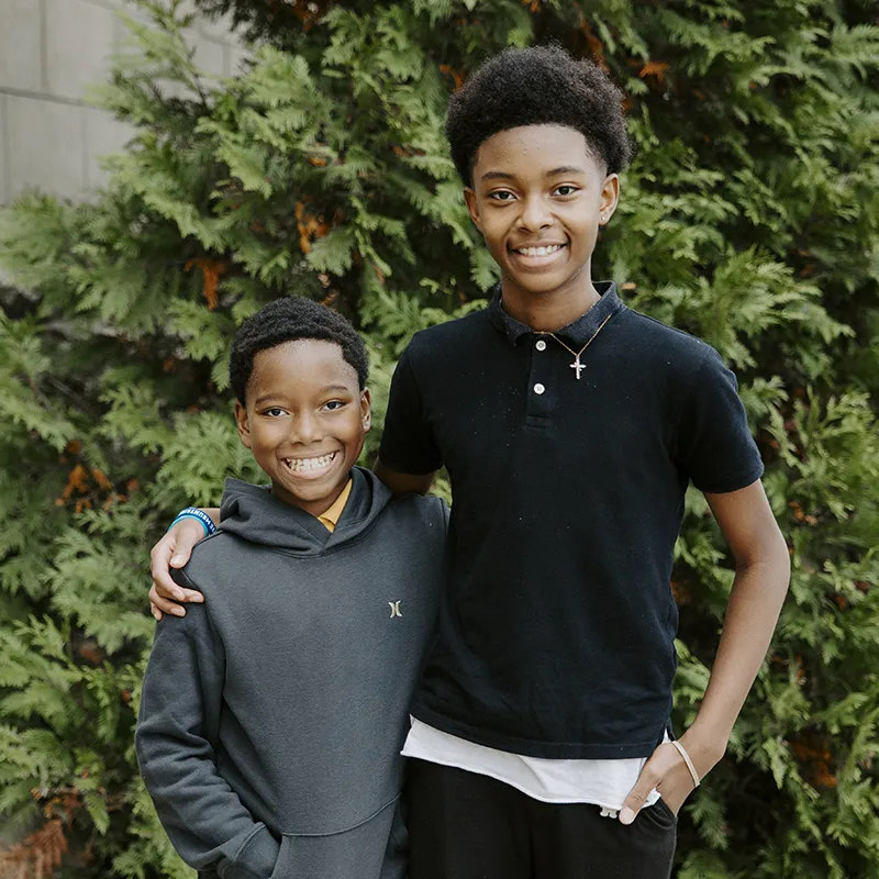 portrait of Javion and Christian