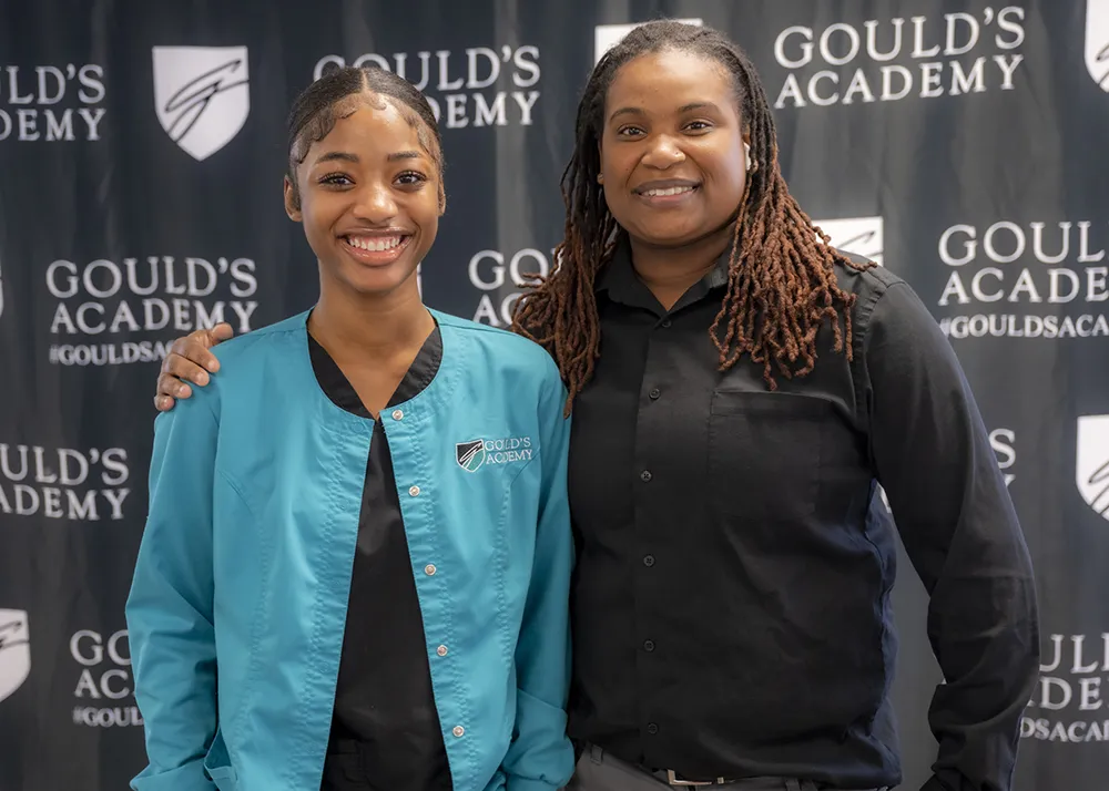 Kauna_LifeSet_Goulds_Graduation Kauna and her LifeSet specialist at her Goulds Academy graduation