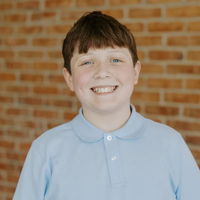 portrait of Nolan for adoption and foster care recruitment
