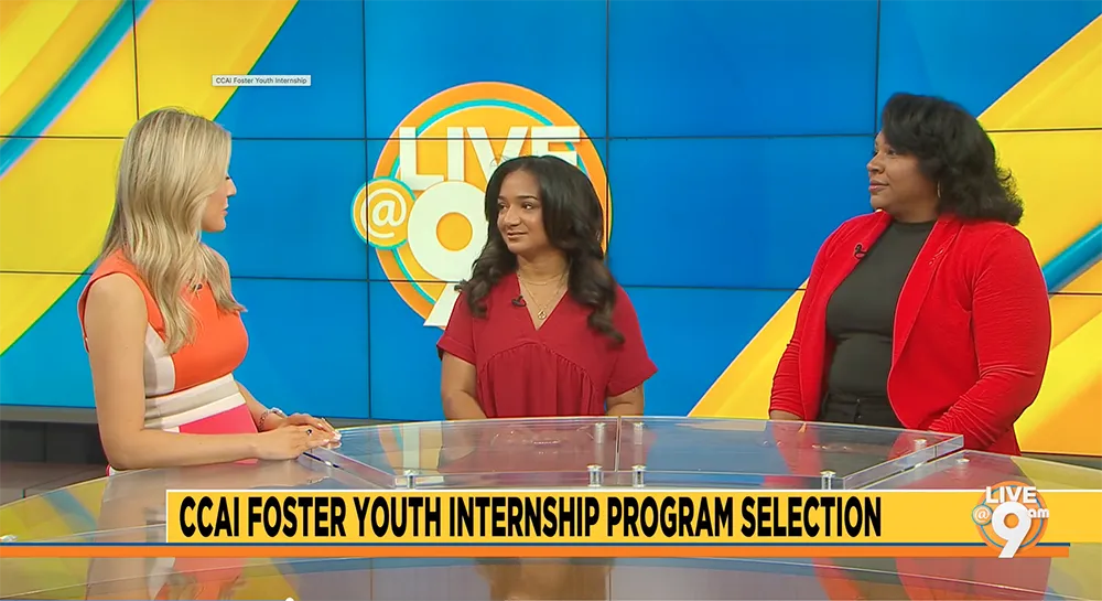 Layla, a LifeSet young adult on WJTV's Live at 9