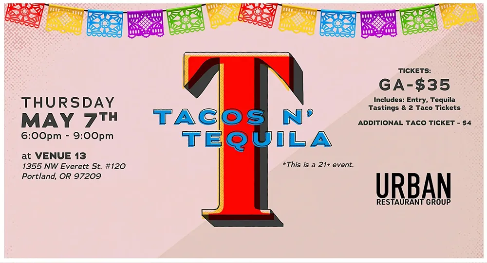 Tacos n' tequila event banner Tacos n' tequila event banner
